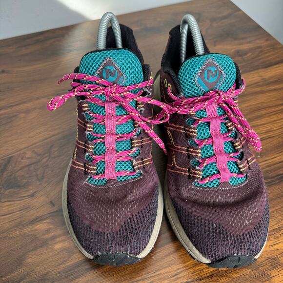 Merrell Trail Running Shoes Womens 9 Plum Teal Pink Vibram FloatPro J067226 - Picture 2 of 7